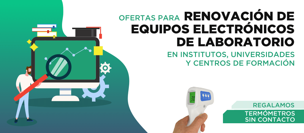 Renovación de equipos electrónicos de laboratorio en institutos, universidades y centros de formación
