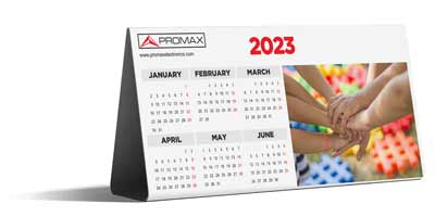 Calendario de sobremesa personalizable