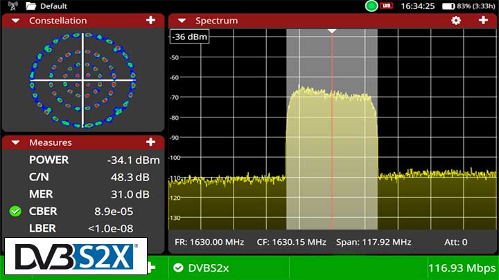 Seamless DVB-S2x compatibility