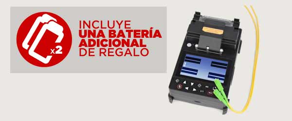 Fusionadora de fibra óptica extra compacta