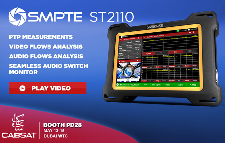 PROMAX at CABSAT: SMPTE ST2110 insights