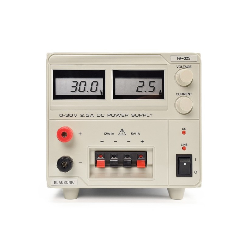 Comprar fuente de alimentación regulable 30V/2,5A (aux 12V + 5V)