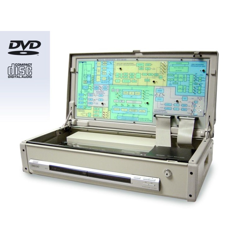 Banco de pruebas de reproductor de DVD y CD modelo ED-845C de PROMAX.