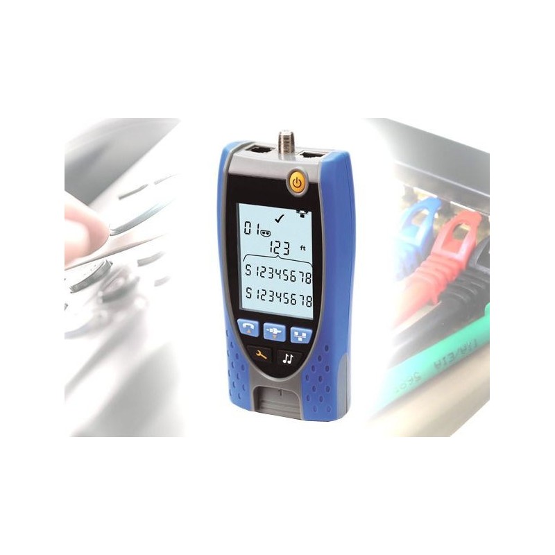 Comprobador de cableado de redes LAN y telefonía