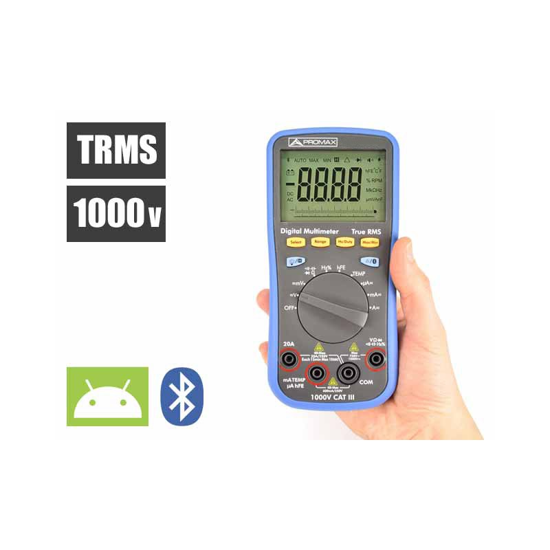 Tester TRMS bluetooth con voz y datalogger