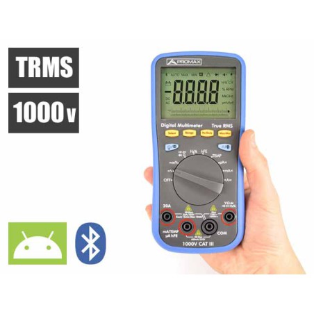Tester TRMS bluetooth con voz y datalogger
